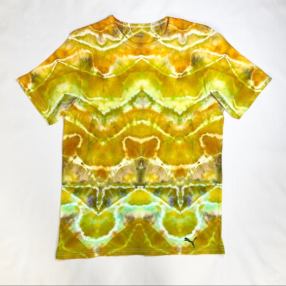PUMA Customized & Handmade Tie Dye Tees - Ice Dye - Picture 1 of 7